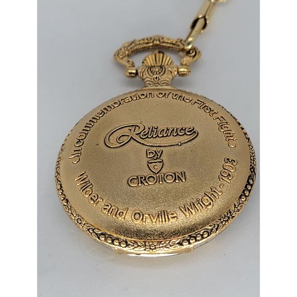 Wilbur And Orville Wright 1903 Commemoration of The First Flight Pocket Watch - Picture 3 of 4